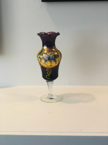 Purple Venetian Glass Vase