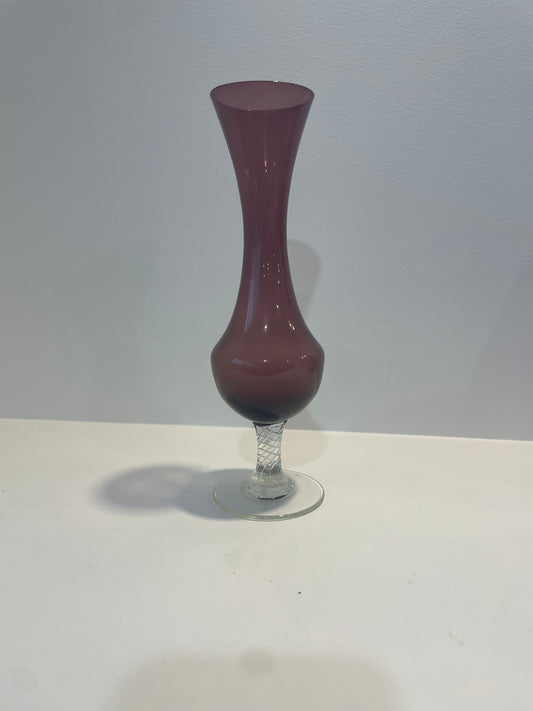 Tall Flute Glass Vase