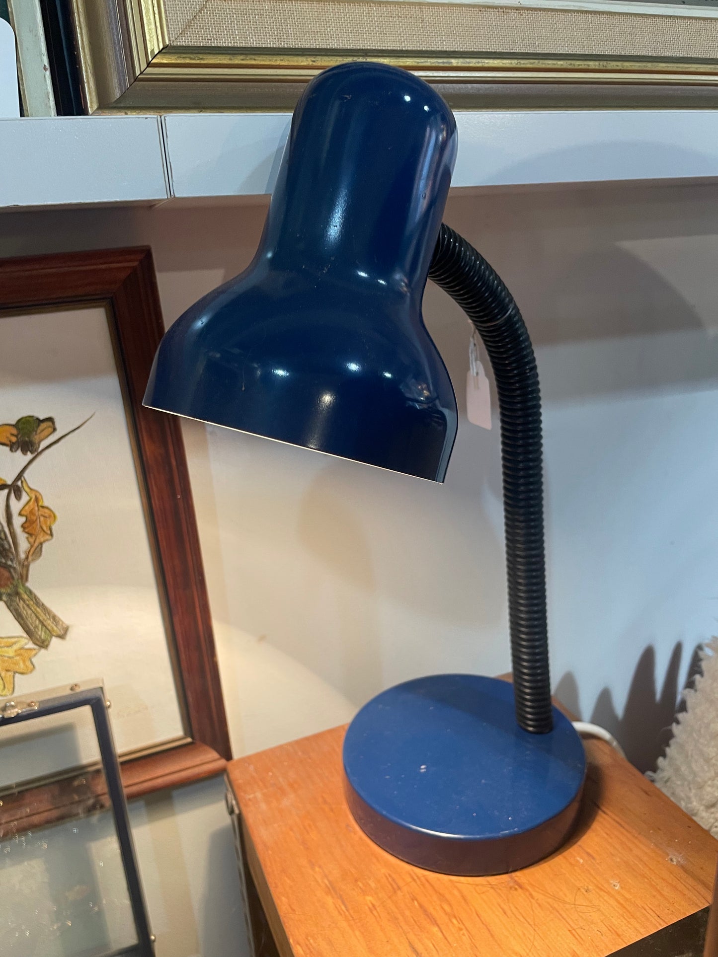 Blue Goose neck Desk or table light