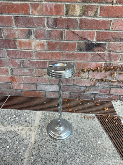 1930s Metal Standing Ashtray