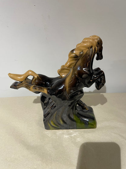 1970's Charging Horse Statue