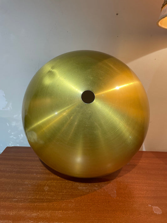 1970s Gold Metal Lamp Shade