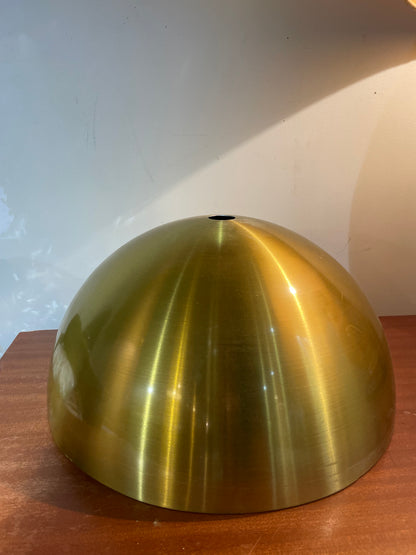 1970s Gold Metal Lamp Shade