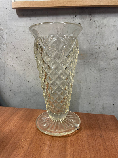 Vintage Cut Glass Vase