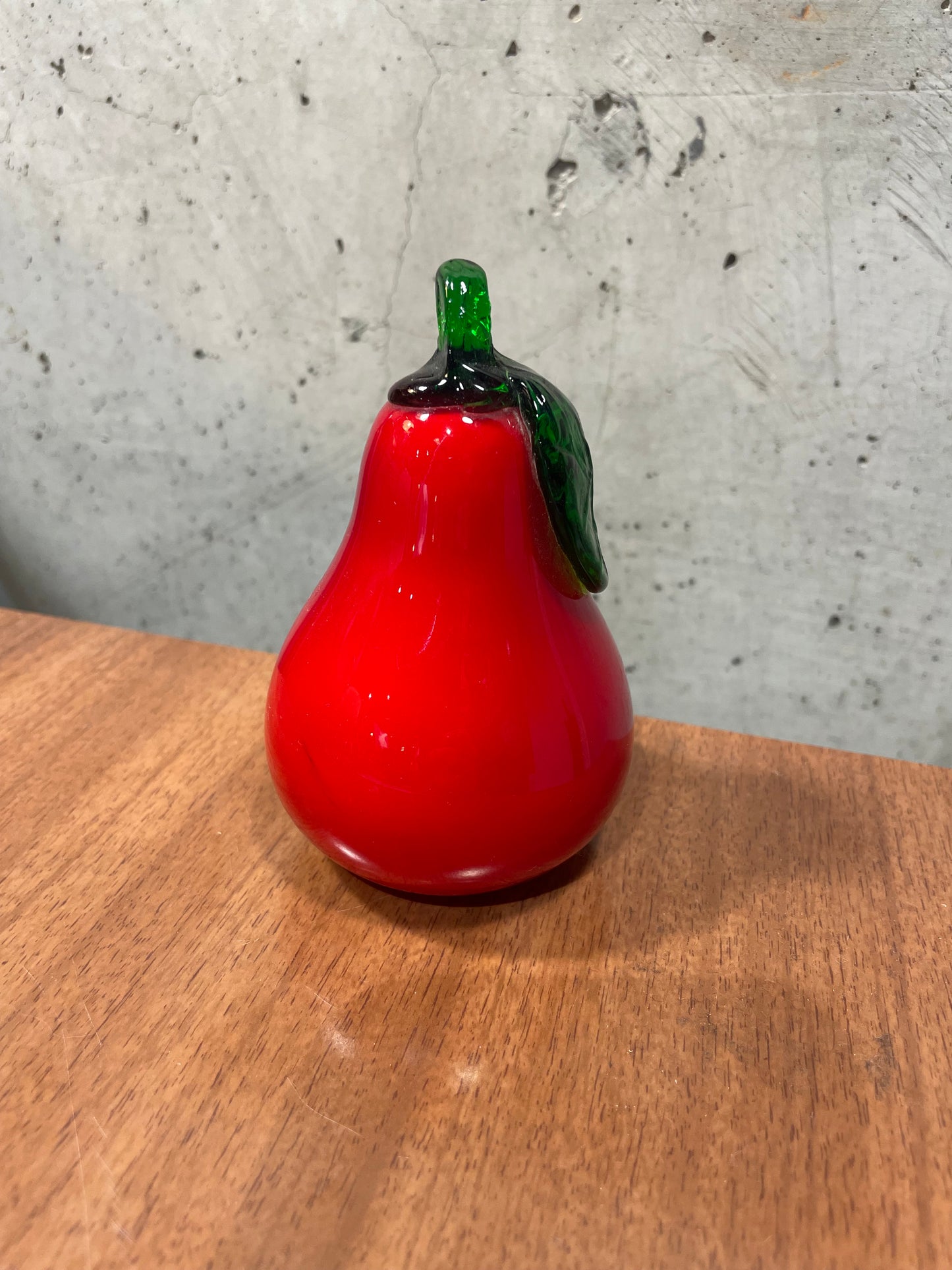 Glass Red Pear