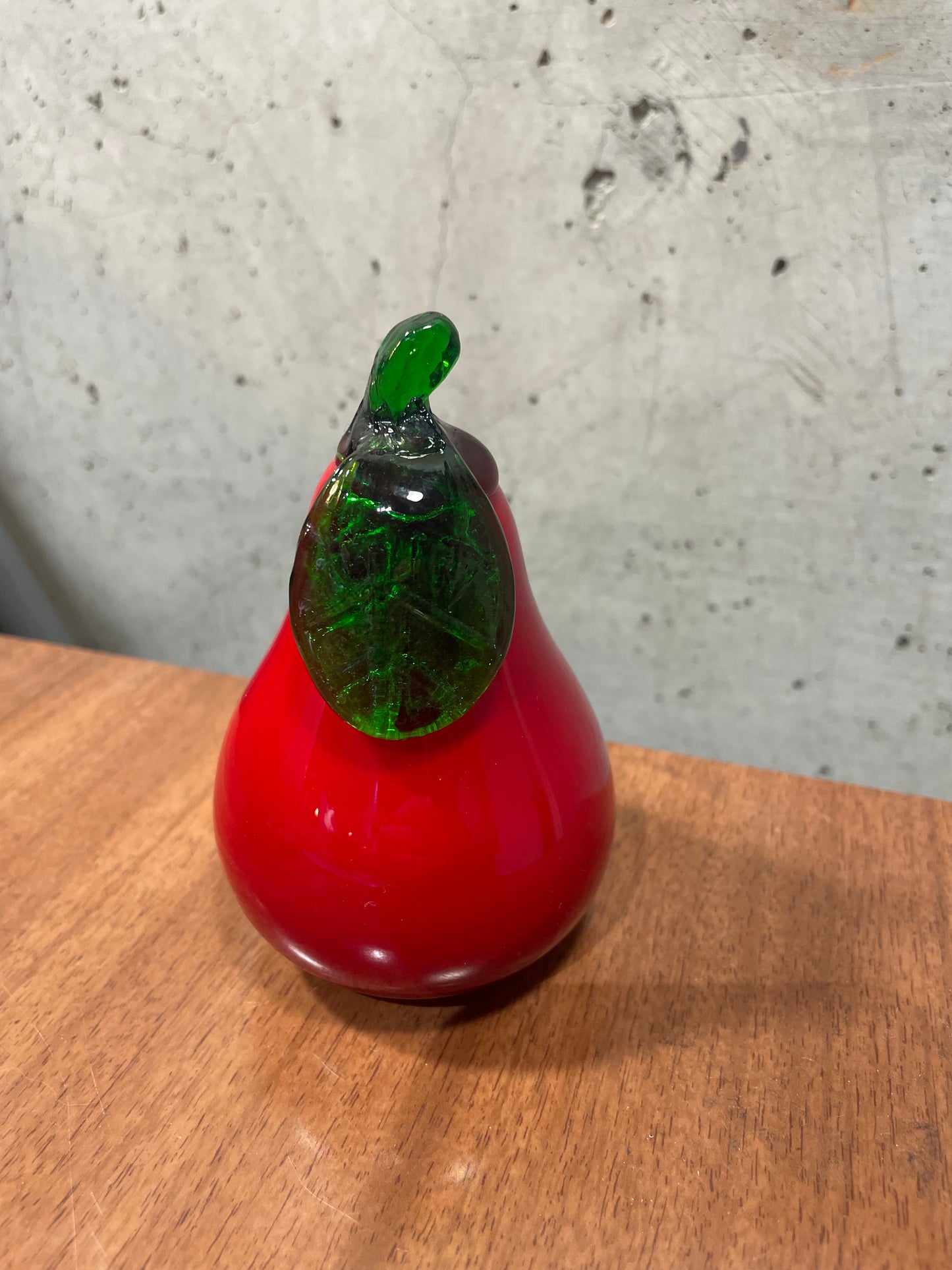 Glass Red Pear