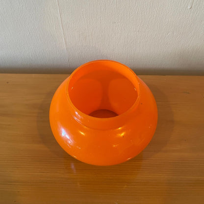 Bright Orange Glass Vase