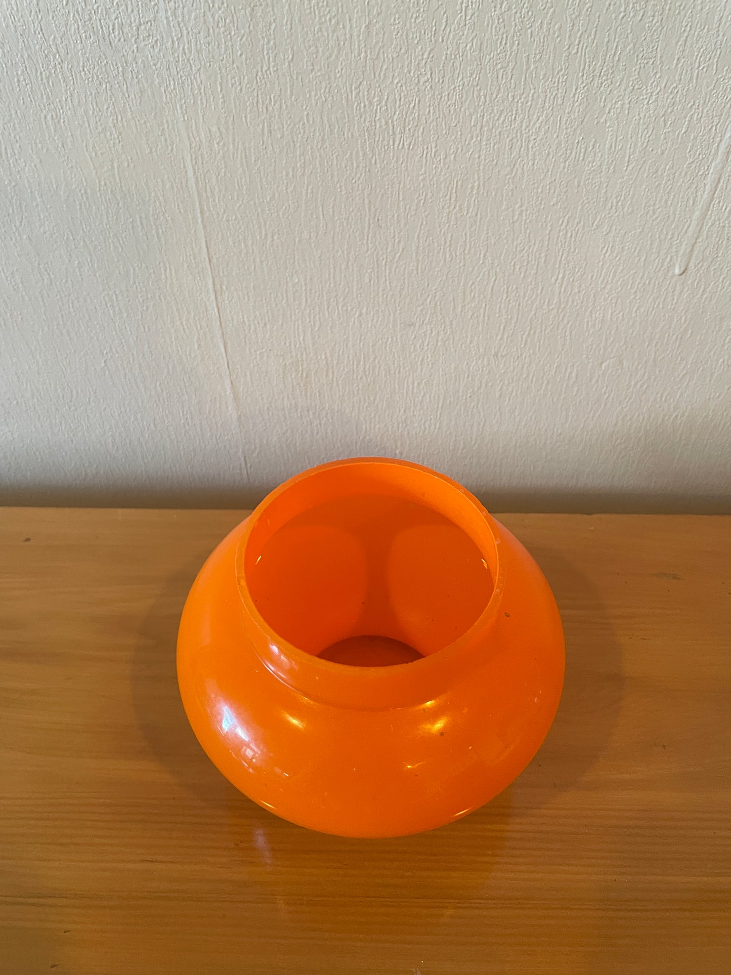 Bright Orange Glass Vase