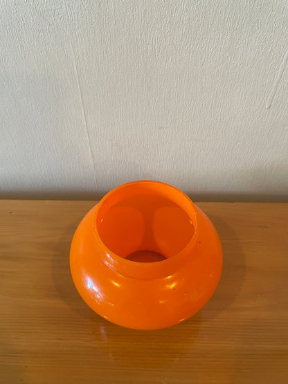 Bright Orange Glass Vase